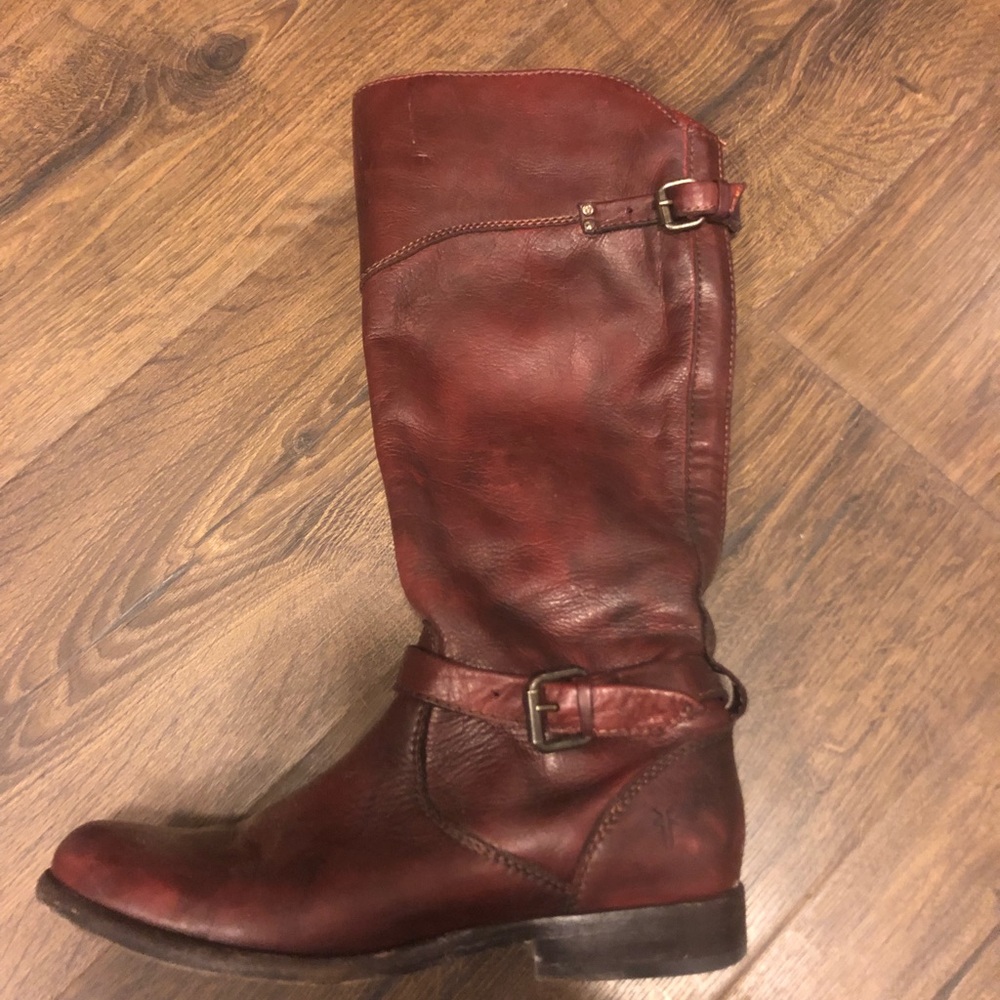 Frye riding boots - reddish brown